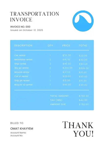 Free Rent Invoice Template Word