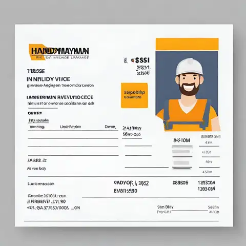 Handyman Invoice Template Featured