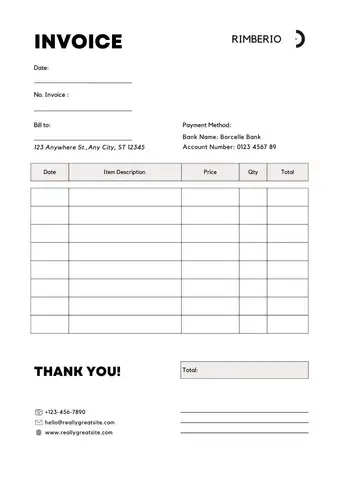 Dummy Invoice Template 01