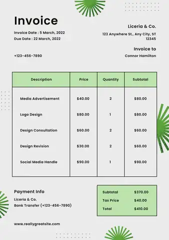 Free Consultant Invoice Template Excel 06