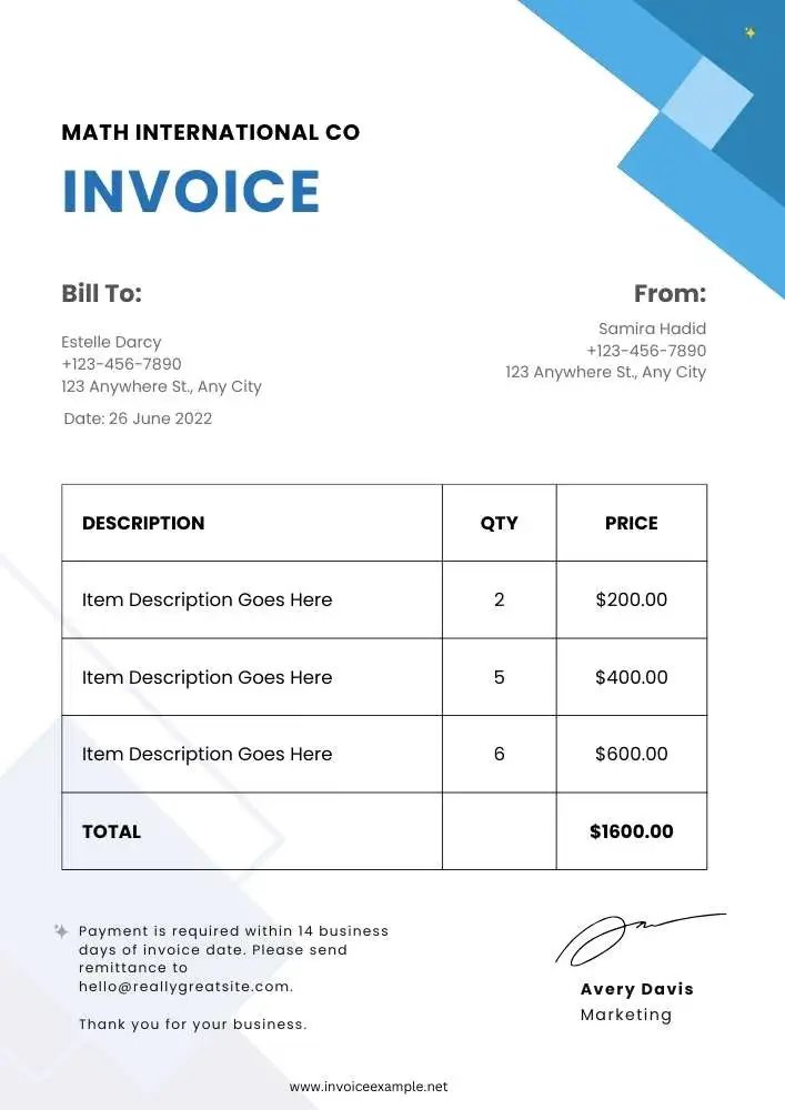Free Independent Contractor Invoice Template Word and Excel 04