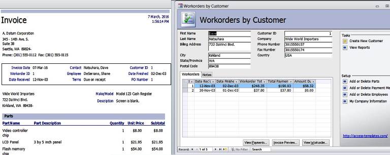 Microsoft Access 2010 Project Management Template