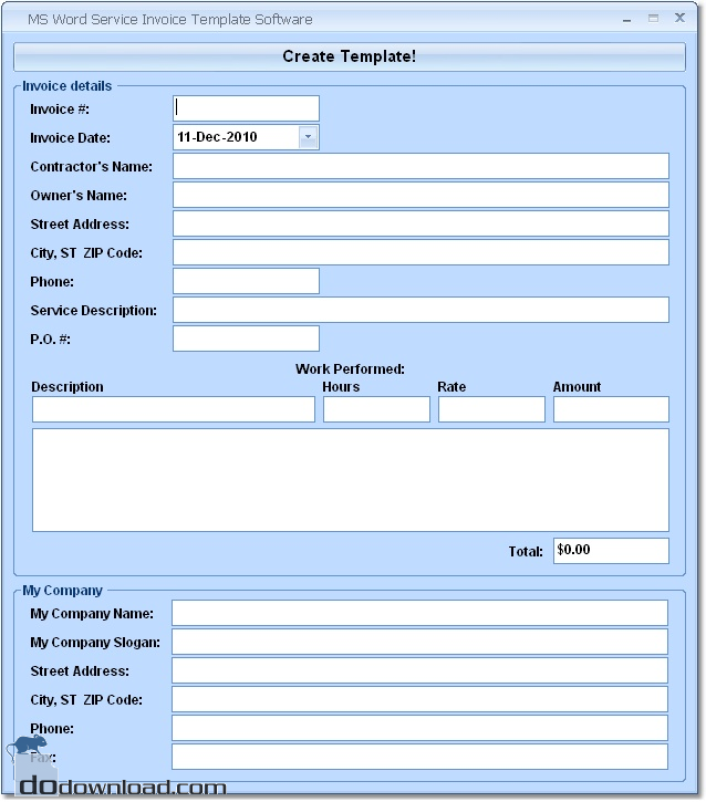 Ms Access Invoice Template Invoice Template 2017