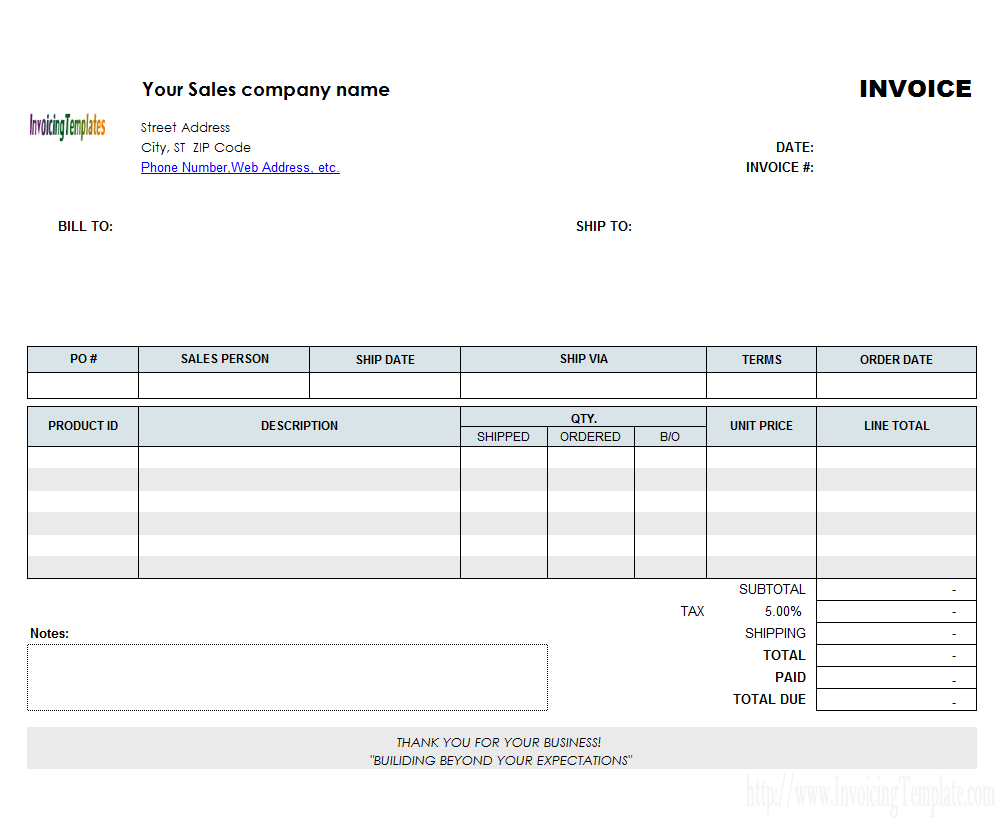 Australian Invoice Template Excel Invoice Example