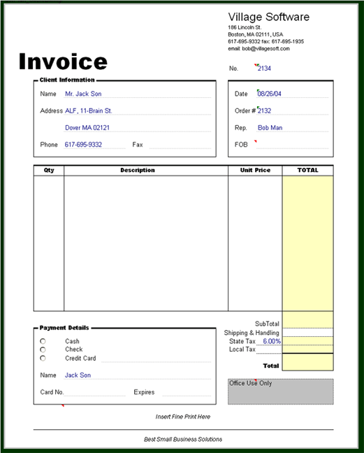 Sample Billing Invoice 11 Documents in PDF, Word, Excel