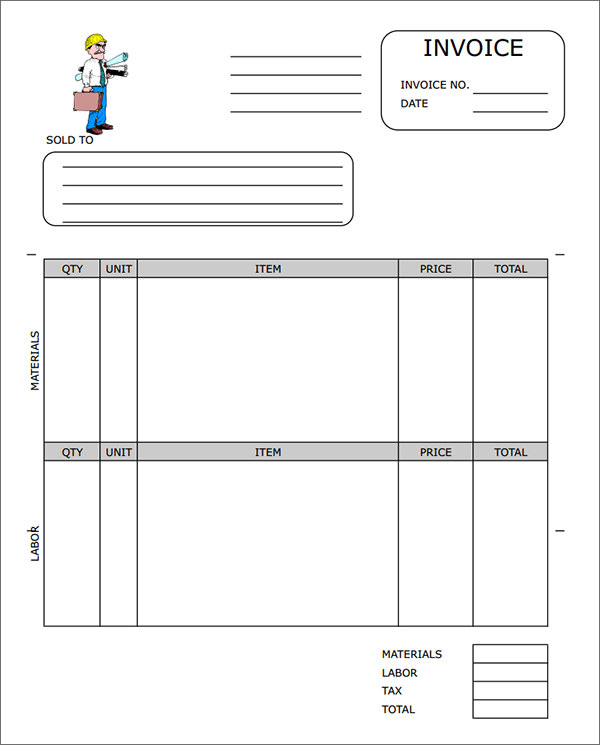 Contractor Invoice Template Free Best Business Template | Business Contractor Invoice Template Free Best Business Template | Business