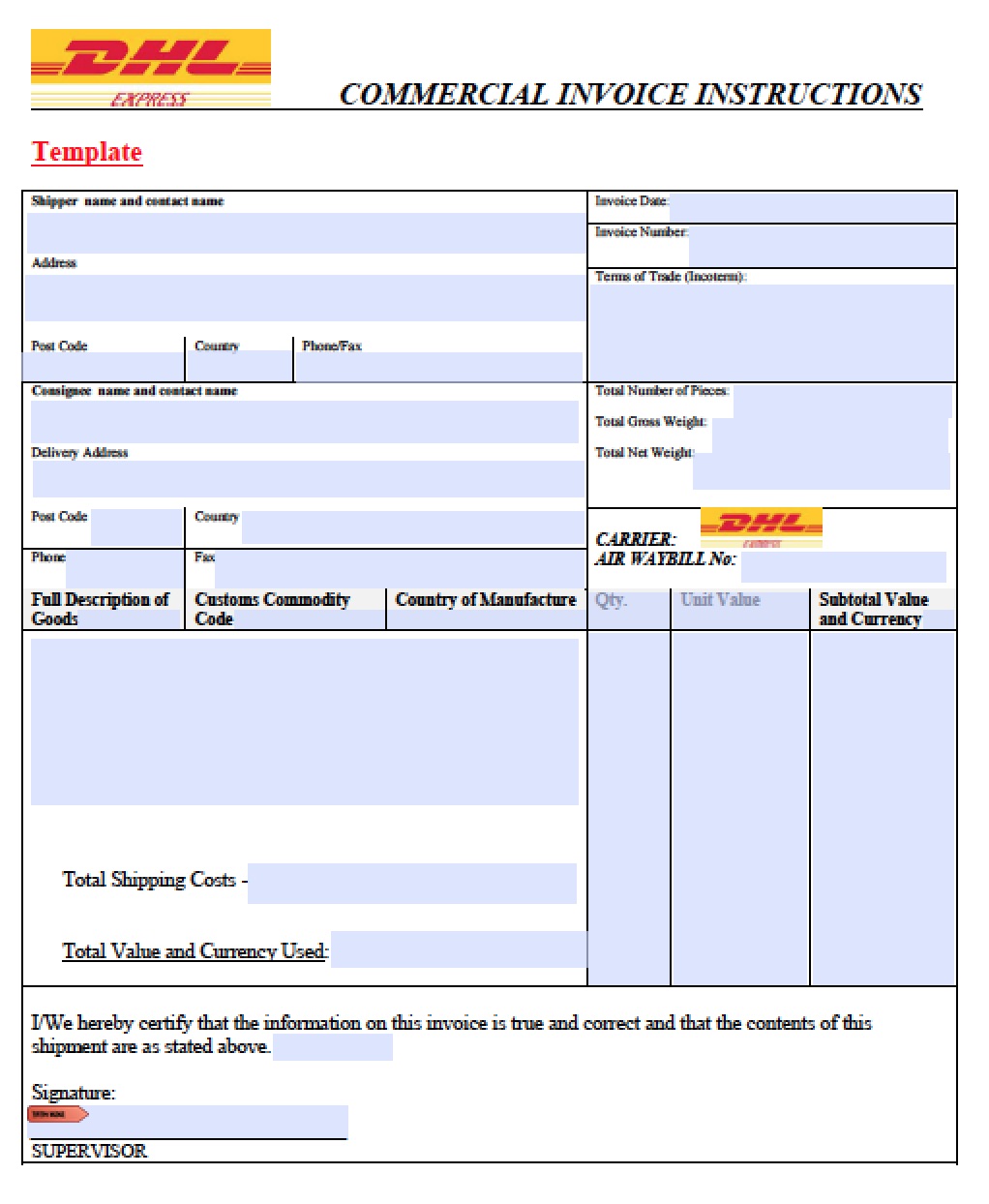 Doc.#7771210: Shipping Invoice Sample – Shipping Invoice Template Doc.#7771210: Shipping Invoice Sample – Shipping Invoice Template