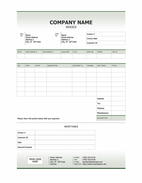 Download Invoice Template Word 2007 ⋆ Invoice Template