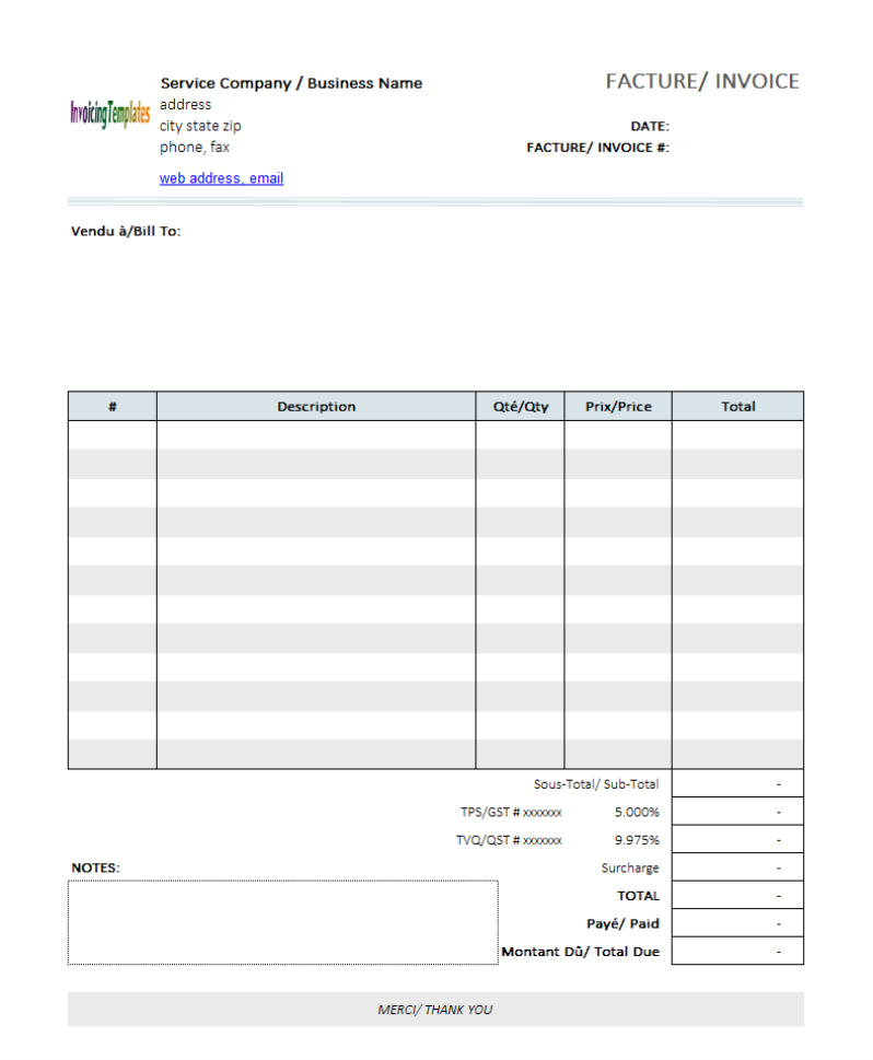 Editable Invoice Template | invoice example