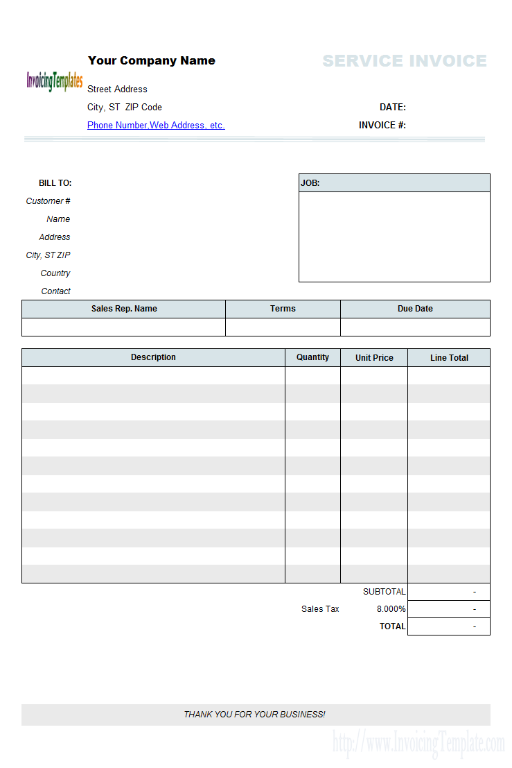 Free Contractor Invoice Template Word Invoice Template 2017