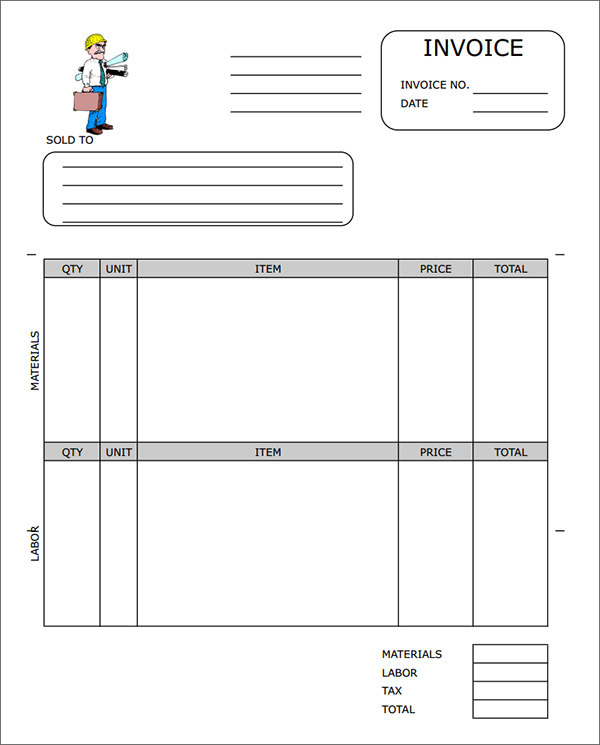 Contractor Invoice Template Free Best Business Template | Business 