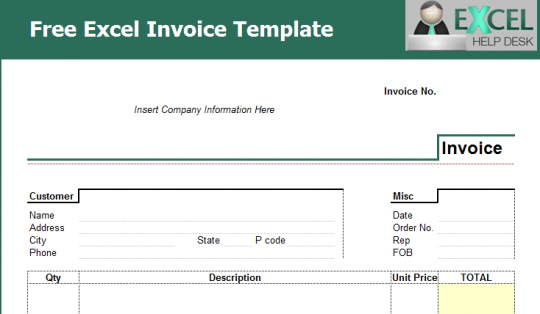 free invoice template download uk
