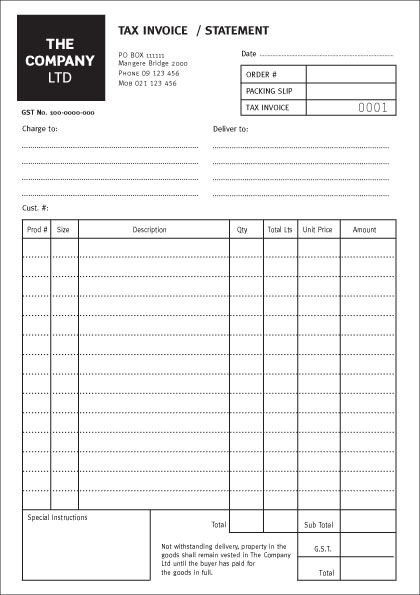 Free Invoice Template Nz Invoice Example