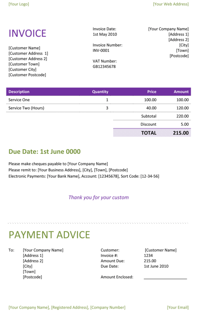 Freelance Invoice Templates 5 Best Free Samples for Word