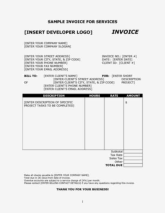 sample invoice doc