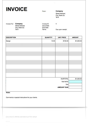 Personal Invoice Template Doc Dhanhatban.info Personal Invoice Template Doc Dhanhatban.info