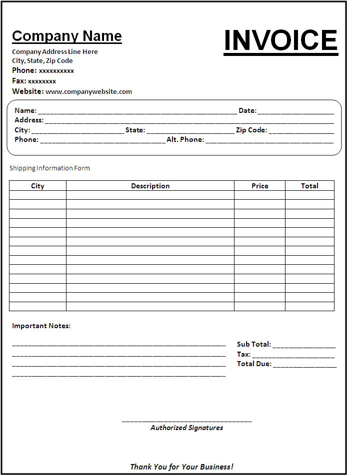 Free Invoice Templates For Word, Excel, Open Office | InvoiceBerry Free Invoice Templates For Word, Excel, Open Office | InvoiceBerry