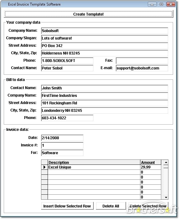 Invoice Template Excel 2007 Download Dhanhatban.info