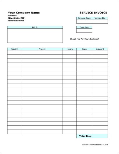 Sample Invoice For Hours Worked * Invoice Template Ideas