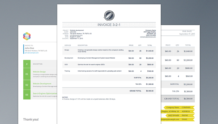 Invoice Template Html Code Invoice Example