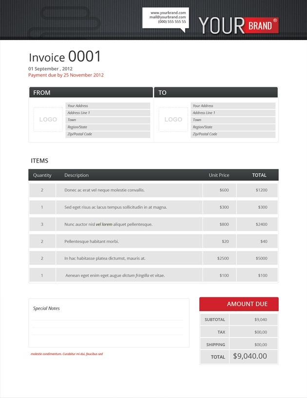 Invoice templates Invoice templates