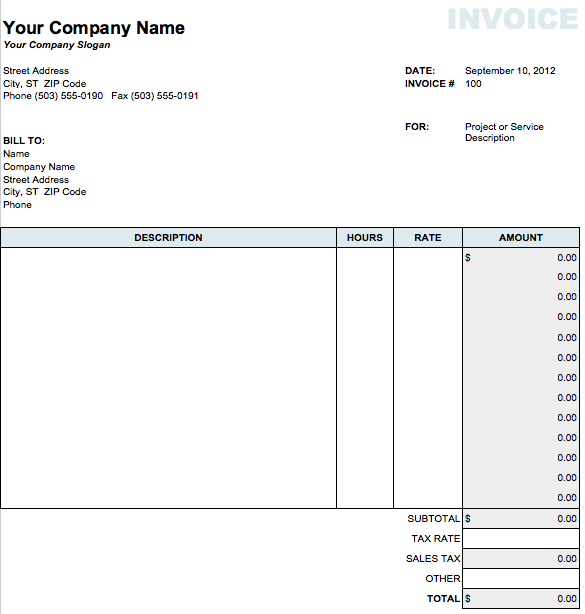 What Are Some Features of a Numbers Invoice Template?