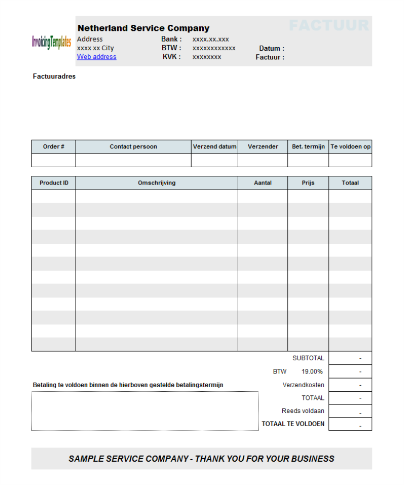 Invoice Template Open Office Free Dhanhatban.info