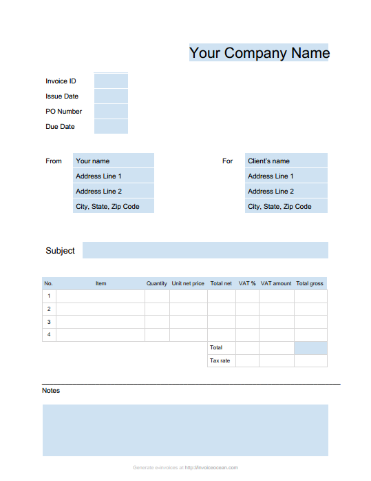 Online Invoices – invoicing software, invoice generating, online 