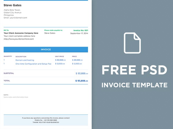38+ Invoice Templates PSD DOCX INDD Free Download | PSDTemplatesBlog