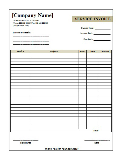 Download Invoice Template Word 2007 ⋆ Invoice Template