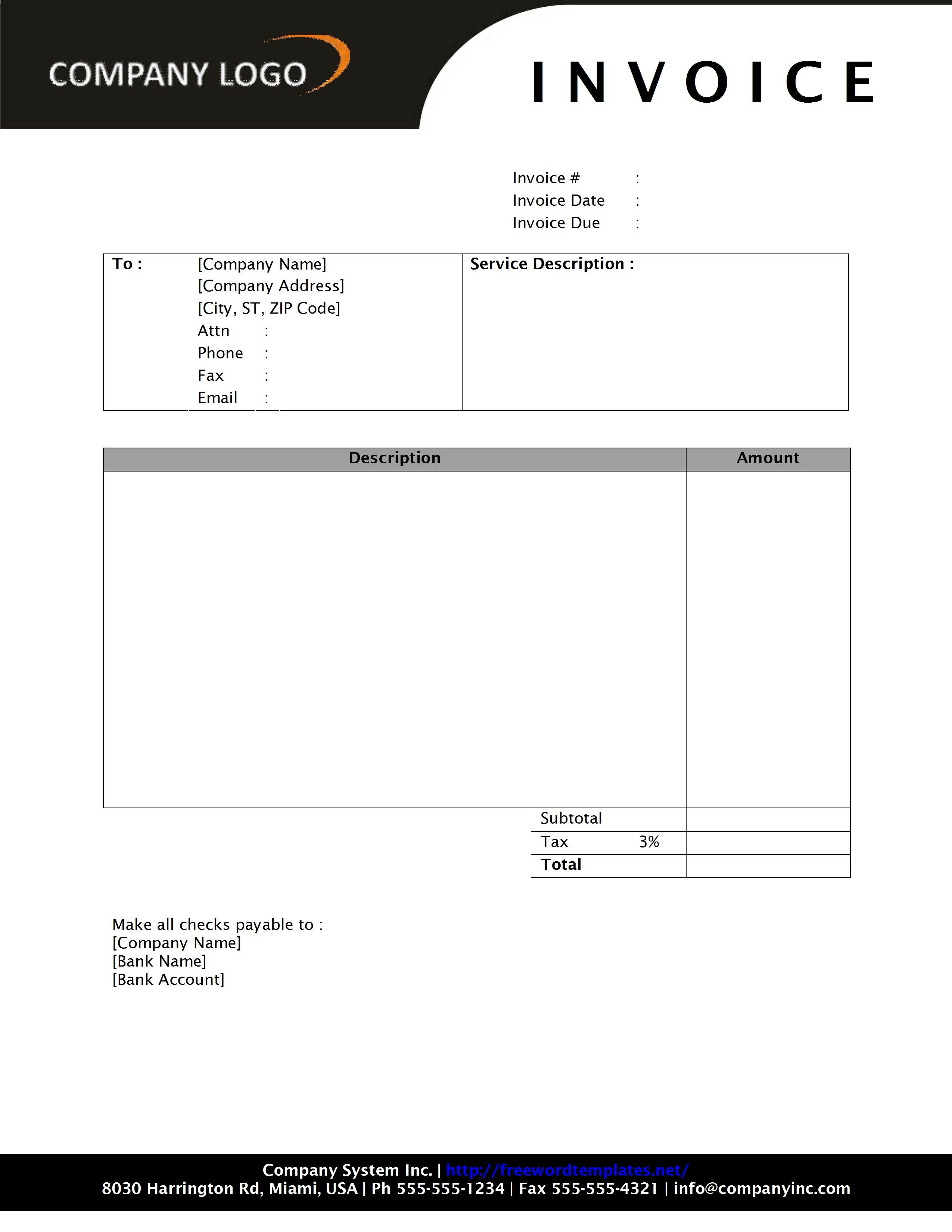 Best Photos Of Microsoft Word 2010 Invoice Template Free Sales 