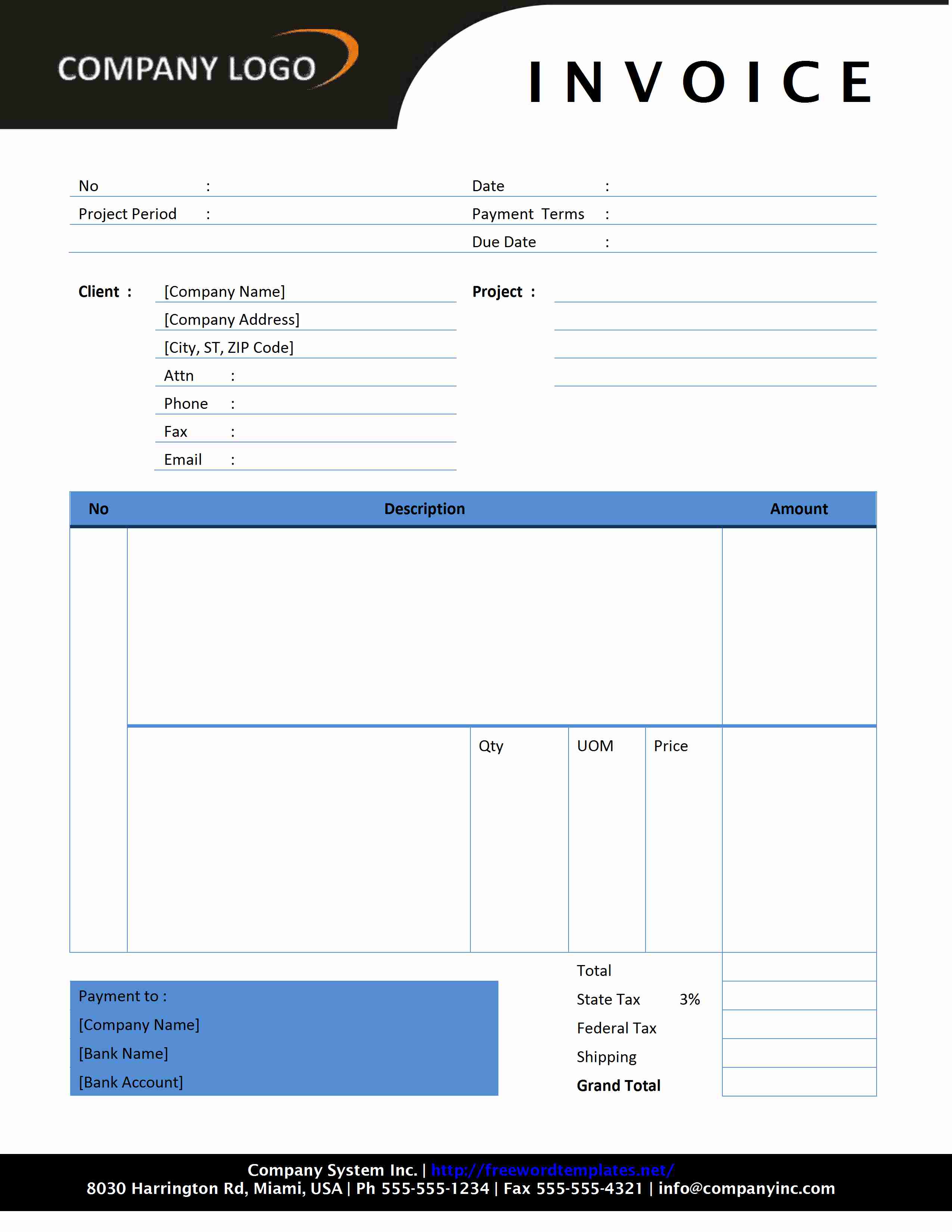 Invoice Template On Word For Mac Dhanhatban.info