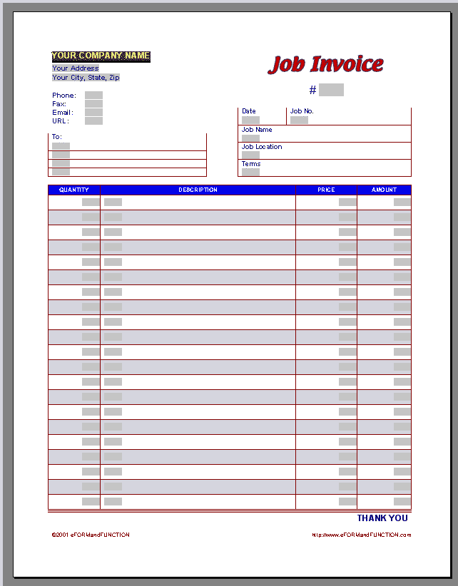 Job Invoice Template Invoice Example job-invoice-template-invoice-example