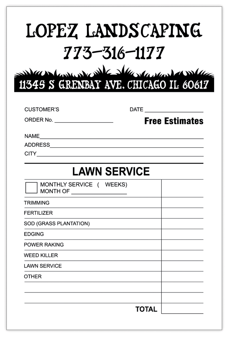 Landscaping Invoice Template Invoice Template 2017