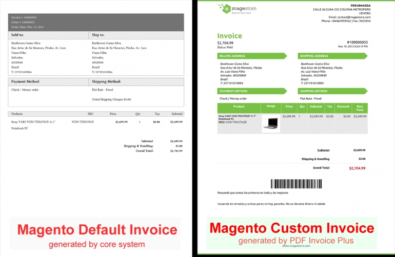 Magento Invoice Template Invoice Template 2017