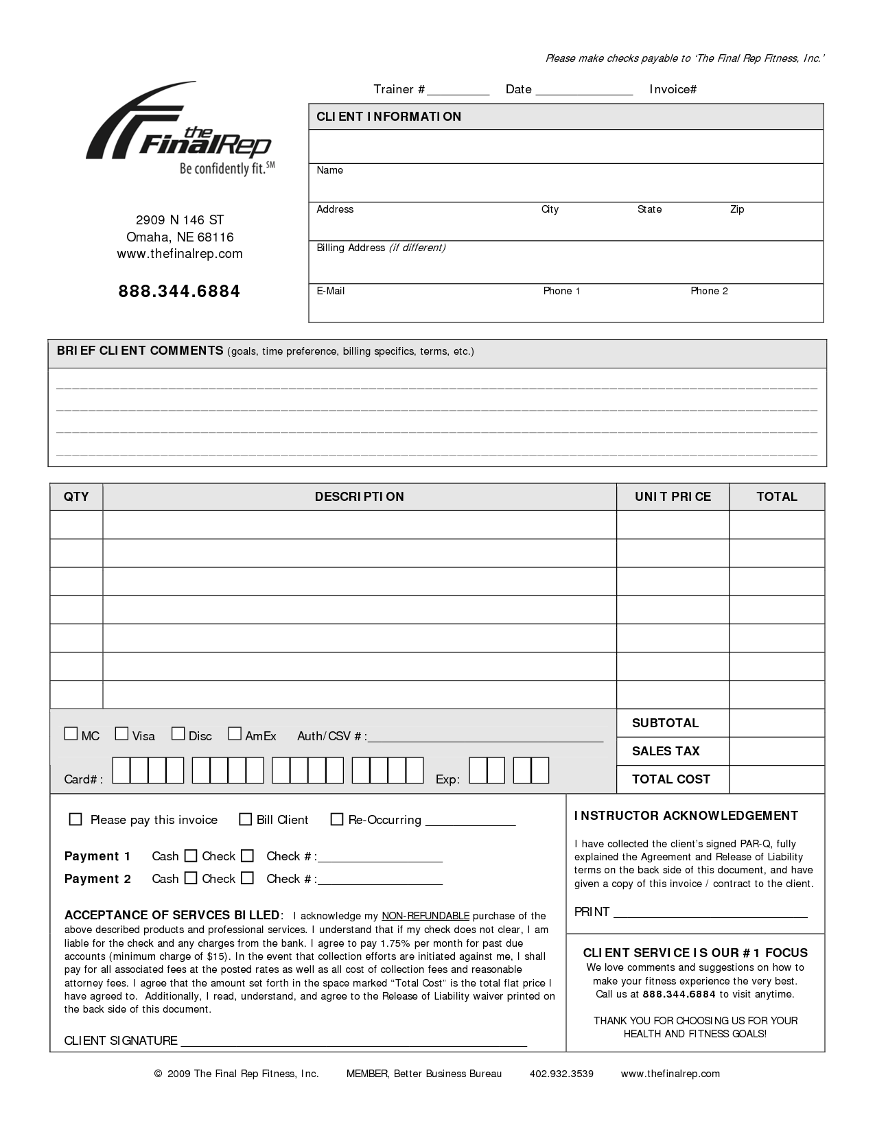 personal invoice template personal training invoice template 242615 kayKMD