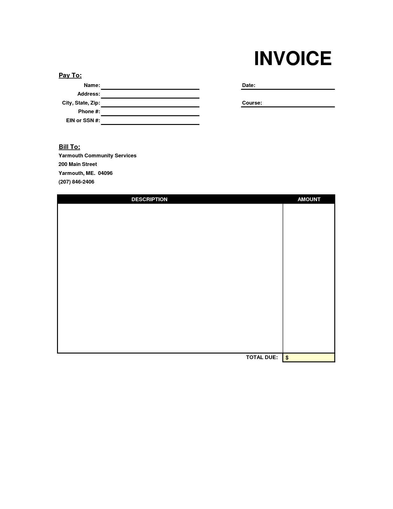 Invoice Template Word Free Design Personal Uk Printa / Hsbcu