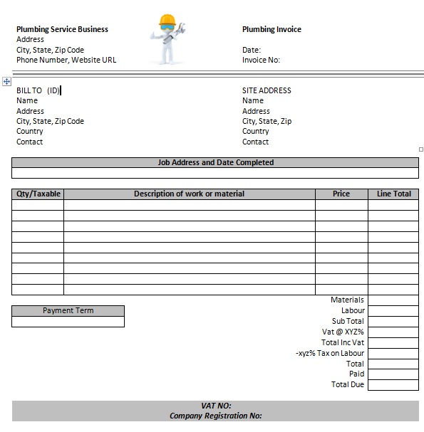 job invoice template job invoice template
