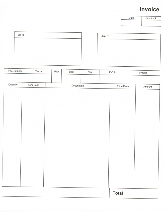 Quickbooks Invoice Template Excel Letter Template Sample