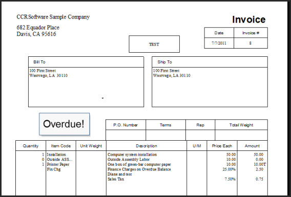QuickBooks Online Invoice Template | Business Plan Template