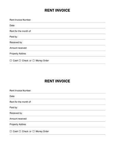 Rental Invoice Template | free to do list Rental Invoice Template | free to do list
