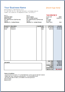 Excel Invoice Template | Invoice Template Gallery