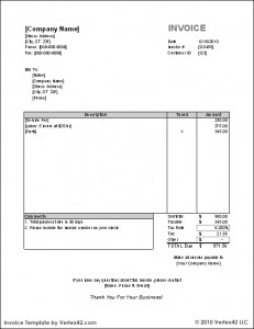 Self Employed Invoice Template Invoice Template 2017