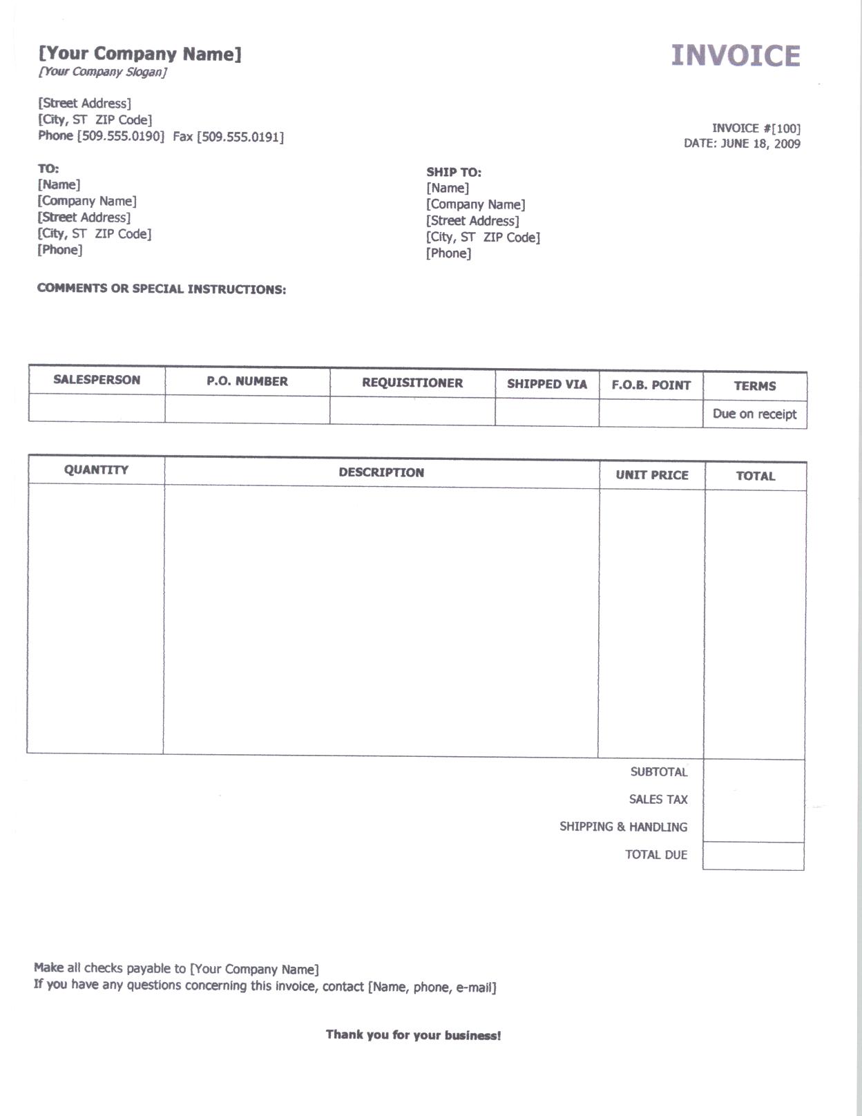 Uk Self Employed Invoice Template Ontslagbrief 2017