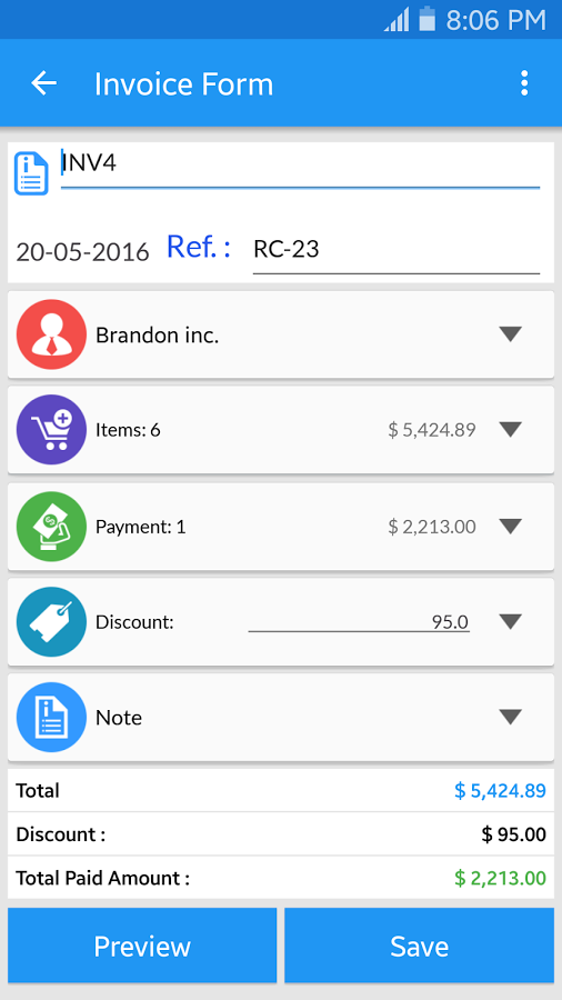 Simple Invoice Manager Android Apps on Google Play