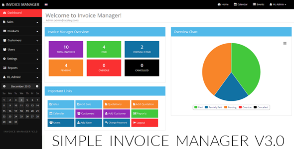 Simple Invoice Manager ⋆ Invoice Template