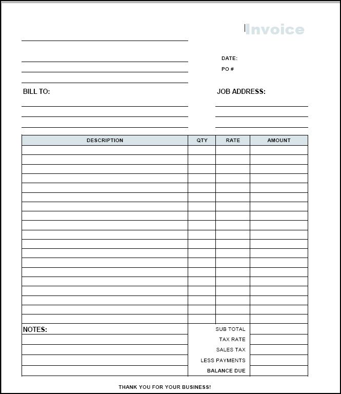 Invoice Template Pdf Free | free to do list Invoice Template Pdf Free | free to do list