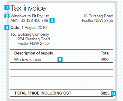 invoice template with gst australia ascent accountants tax 