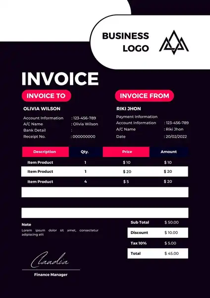 Freelance Invoice Template Excel 03