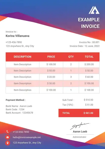 Invoice Template Download